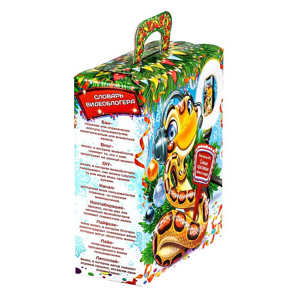 Сладкий новогодний подарок Змейка-Блогер