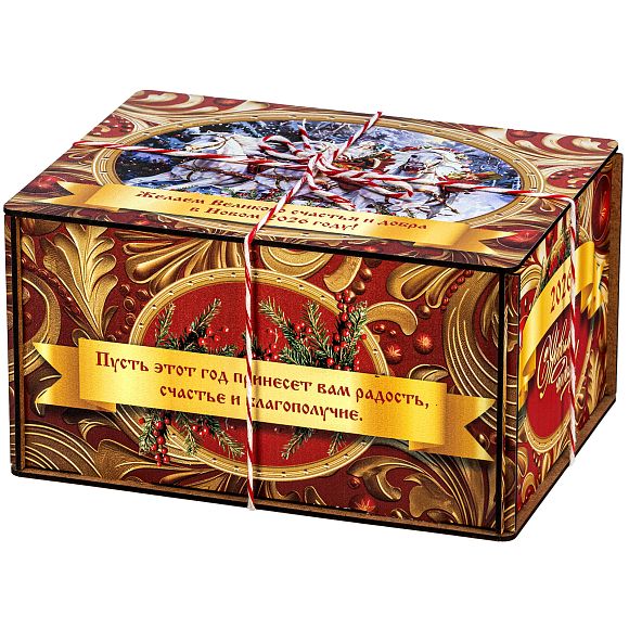 Сладкий новогодний подарок Золотые Узоры (малая)